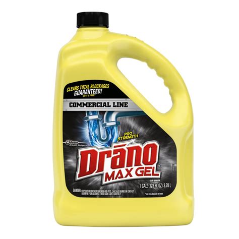 Pours through standing water straight to the clog. . Drain cleaner at lowes